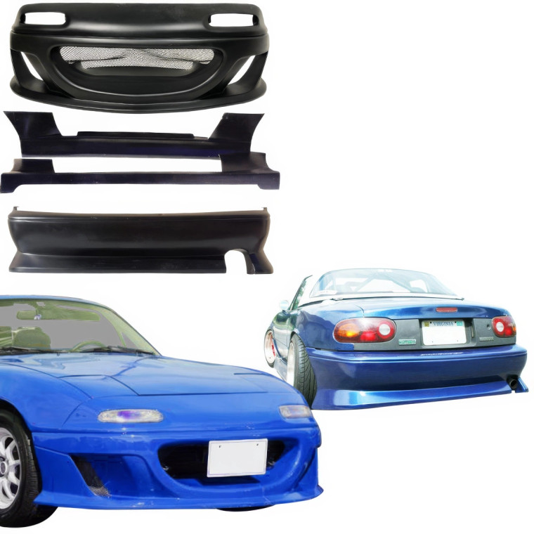 VSaero FRP STRA vB Body Kit 4pc for Mazda Miata MX-5 (NA) 1990-1997 - image 1