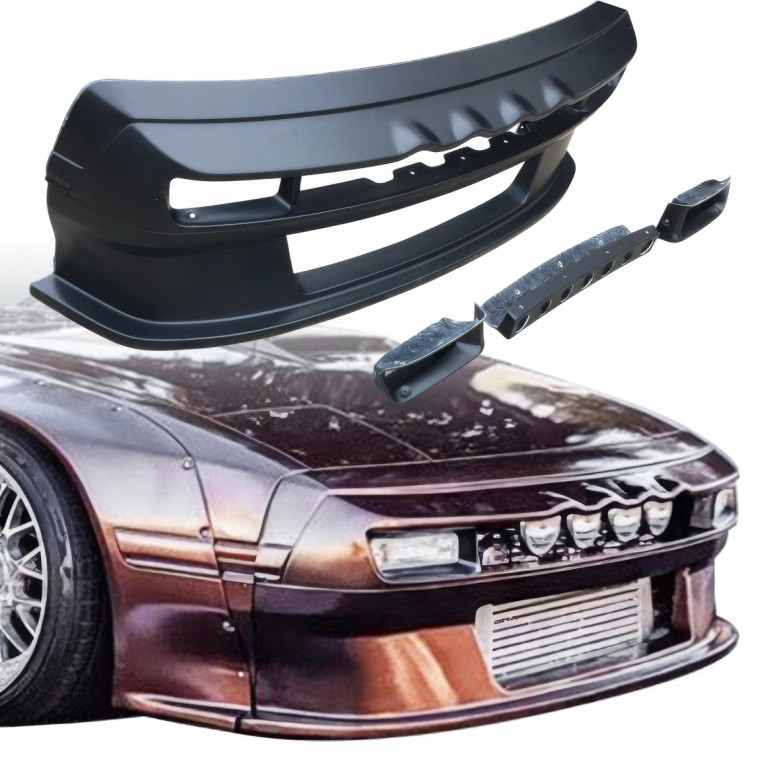 VSaero FRP TKYO Wide Body Rally Front Bumper > Mazda RX-7 (FC3S) 1986-1992 - image 1