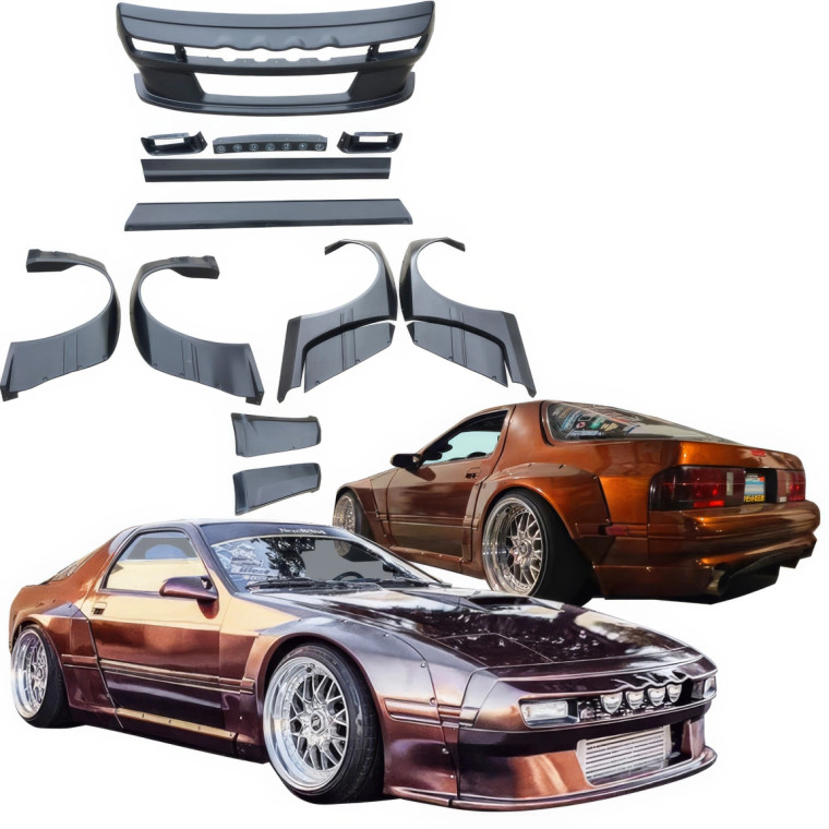 VSaero FRP TKYO Wide Body Rally Kit > Mazda RX-7 (FC3S) 1986-1992 - image 1