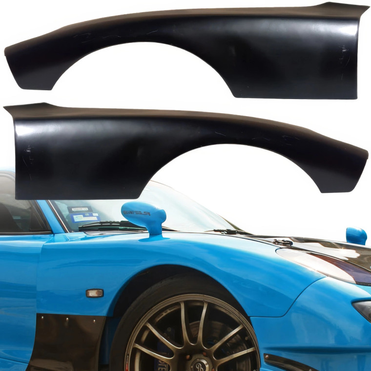 VSaero FRP RAME GT-AD Wide Body Fender Flares (front) > Mazda RX-7 (FD3S) 1993-1997 - image 1