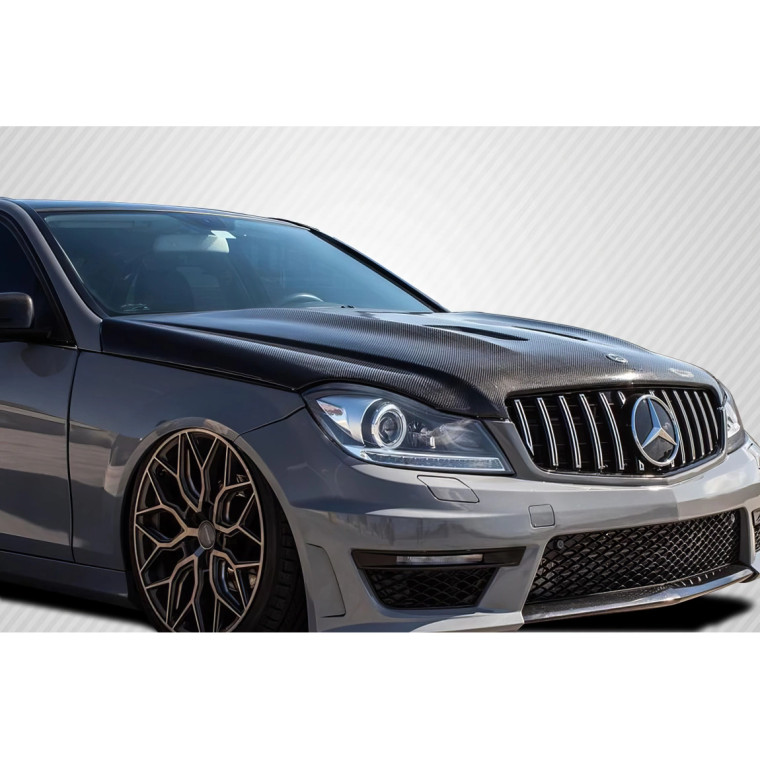 2008-2011 Mercedes C Class W204 Carbon Creations Black Series Look Hood - 1 Piece - image 1