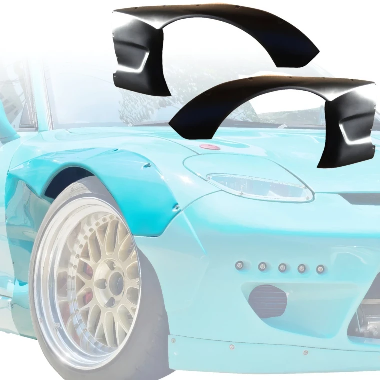 FRP TKYO Wide Body Fender Flares (front) 50mm > Mazda RX-7 (FD3S) 1993-1997 - image 1