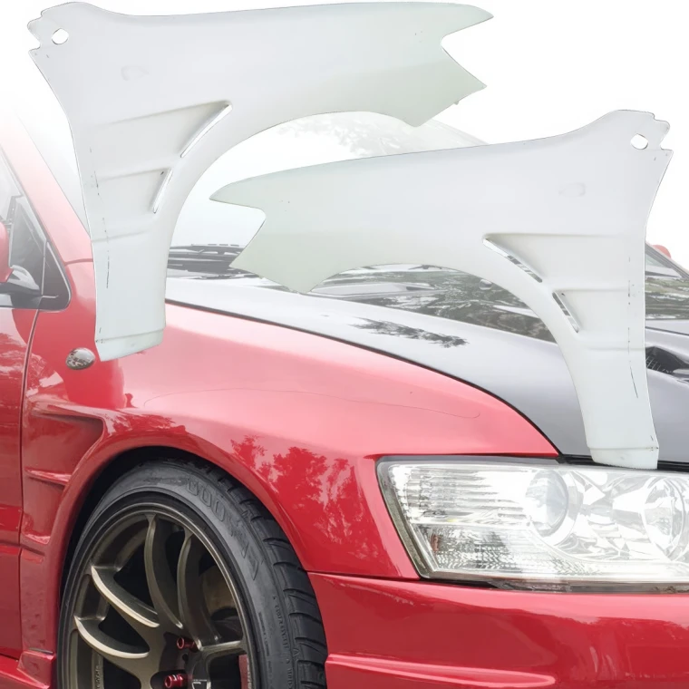 FRP CSPE Wide Body 20mm Fenders (front) > Mitsubishi Evolution EVO8 EVO9 CT9A 2003-2006 - image 1