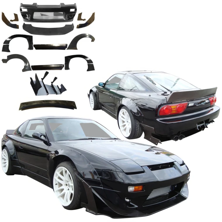 FRP TKYO v2 Wide Body Kit w Wing > Nissan 240SX 1989-1994 > 3dr Hatch - image 1