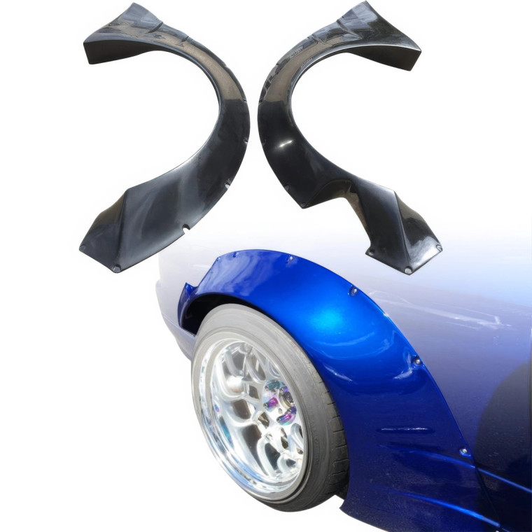 VSaero FRP TKYO Wide Body Fender Flares (rear) 80mm > Nissan Silvia (S15) 1999-2002 - image 1