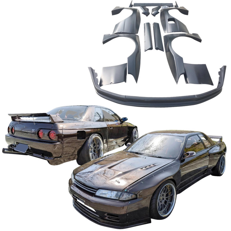 VSaero FRP TKYO Wide Body Kit w Wing > Nissan Skyline (R32) GTR 1990-1994 > 2dr Coupe - image 1
