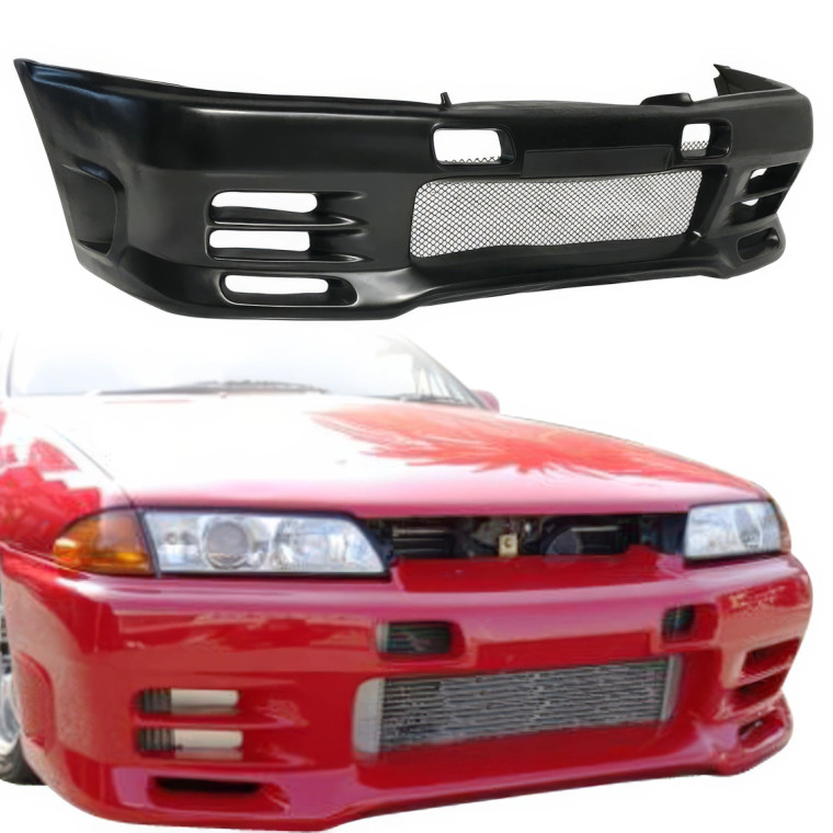 VSaero FRP TRIA Front Bumper > Nissan Skyline (R32) GTS 1990-1994 > 2/4dr - image 1
