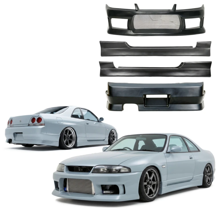 FRP MSPO v2 Body Kit 4pc > Nissan Skyline (R33) GTS 1993-1995 > 2dr Coupe - image 1