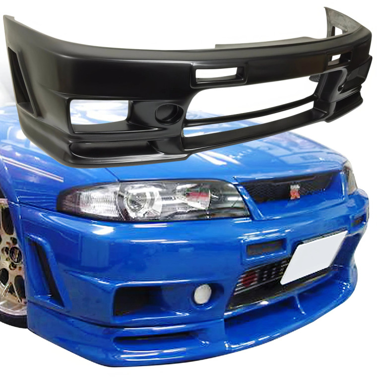 VSaero FRP NISM 400R Front Bumper > Nissan Skyline (R33) GTS 1995-1998 > 2/4dr - image 1