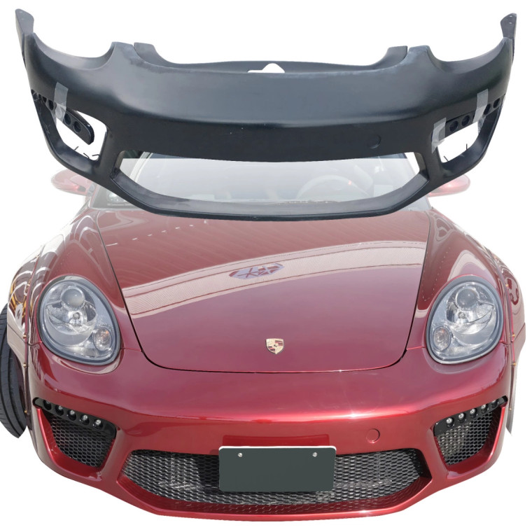 VSaero FRP TKYO v2 Wide Body Front Bumper 3pc > Porsche Cayman (987) 2006-2008 - image 1
