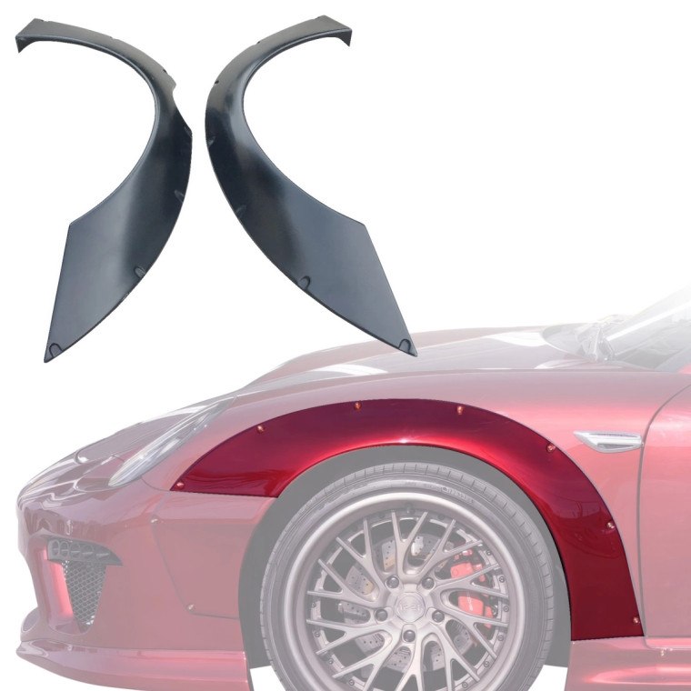 VSaero FRP TKYO v2 Wide Body Fender Flares (front) 50mm > Porsche Cayman (987) 2006-2008 - image 1