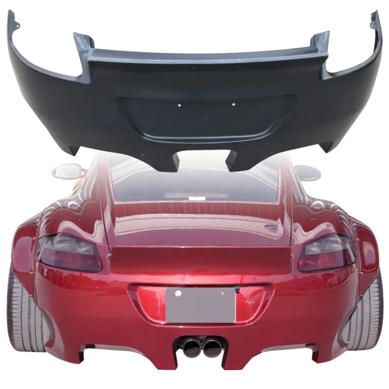 FRP TKYO v2 Wide Body Rear Bumper > Porsche Cayman (987) 2006-2008 - image 1