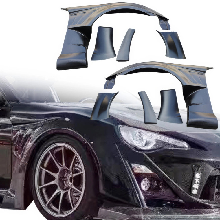 VSaero FRP VAR Wide Body Fenders (front) 8pc 50mm > Scion FR-S (ZN6) 2013-2016 - image 1