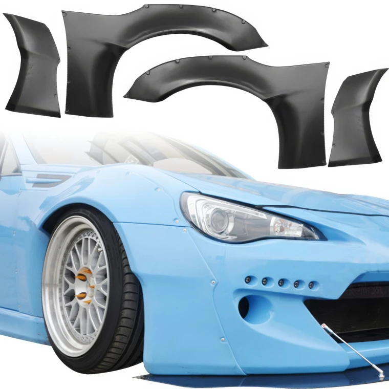 FRP TKYO v2 Wide Body Fender Flares (front) 4pc 45mm > Scion FR-S 2013-2016 - image 1