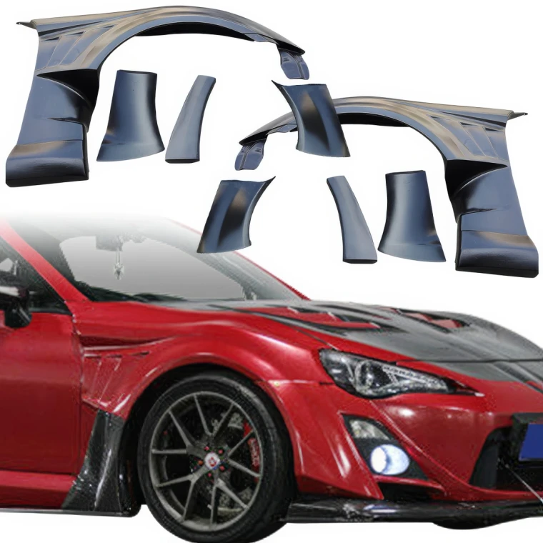 FRP VAR Wide Body Fenders (front) 8pc 50mm > Subaru BRZ 2013-2021 - image 1