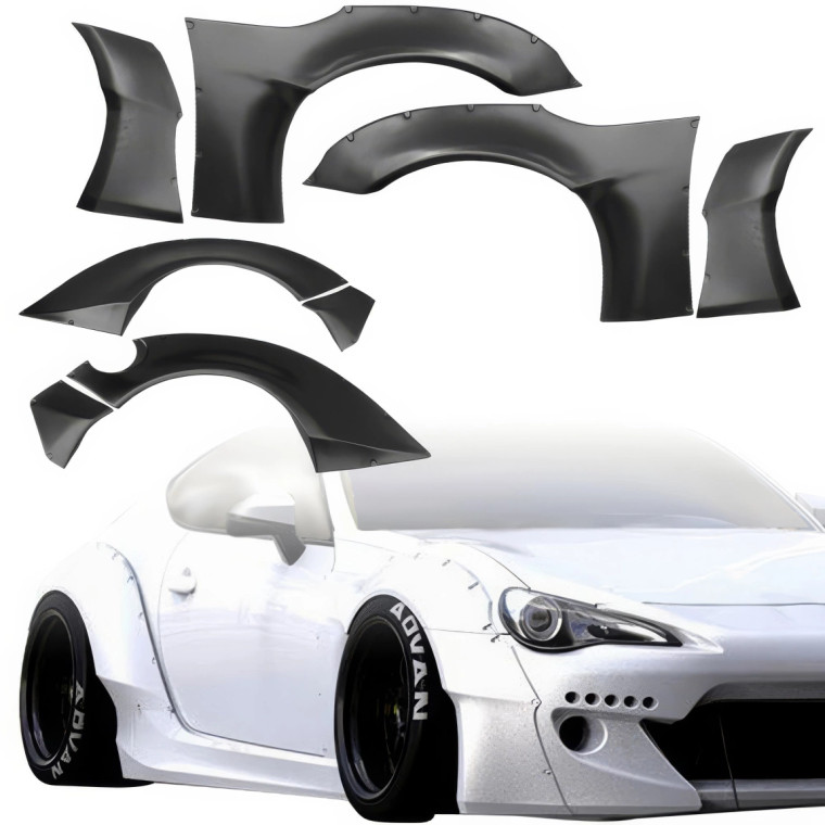 VSaero FRP TKYO v2 Wide Body Fender Set Kit > Subaru BRZ (ZN6) 2013-2020 - image 1