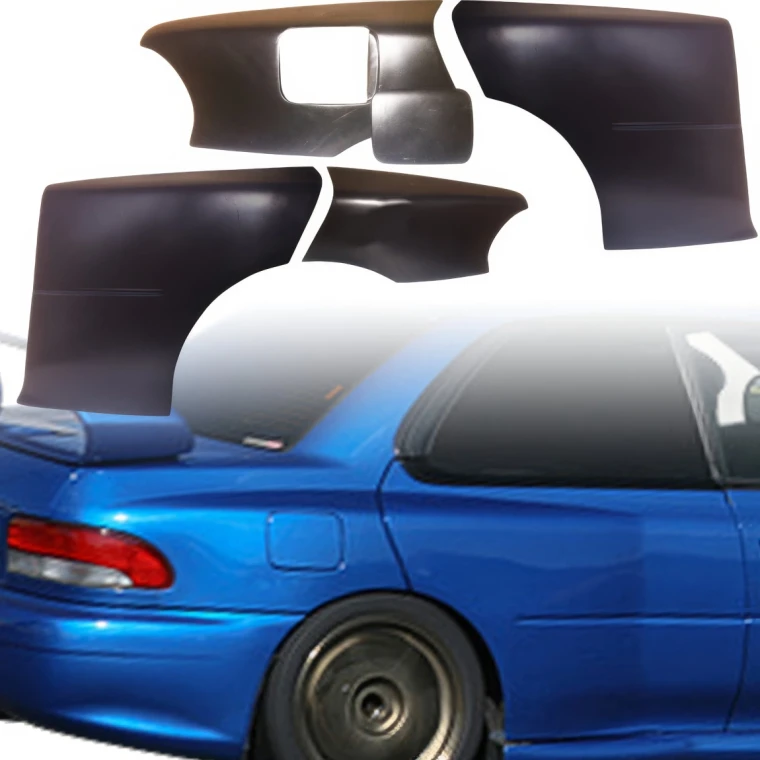 FRP LS WRC 22B Wide Body Fenders 5pc (rear) > Subaru Impreza (GC8) 1993-2001 > 4dr Sedan - image 1