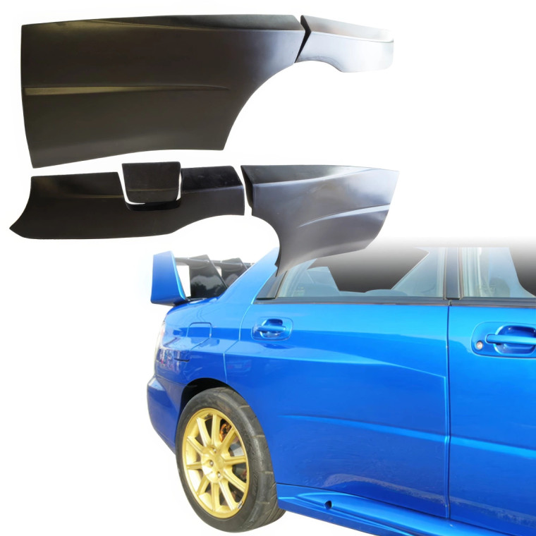 VSaero FRP LSPO WRC Wide Body XL Fenders (rear) 5pc 50mm > Subaru Impreza WRX 2002-2007 > 4dr Sedan - image 1