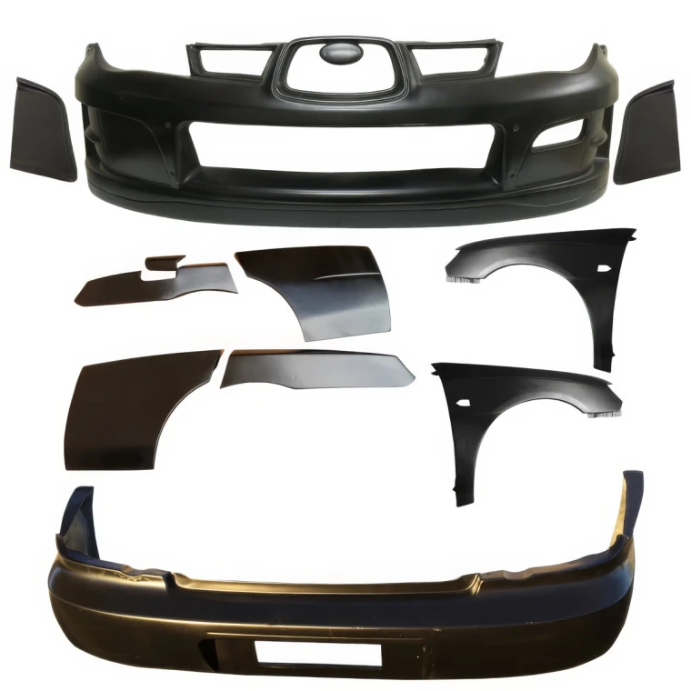 FRP LSPO WRC Wide Body Kit 11pc > Subaru Impreza WRX 2006-2007 > 4dr Sedan - image 1