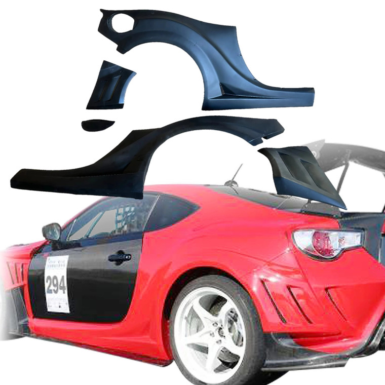VSaero FRP VAR Wide Body Fenders (rear) 5pc 65mm > Toyota 86 2017-2020 - image 1