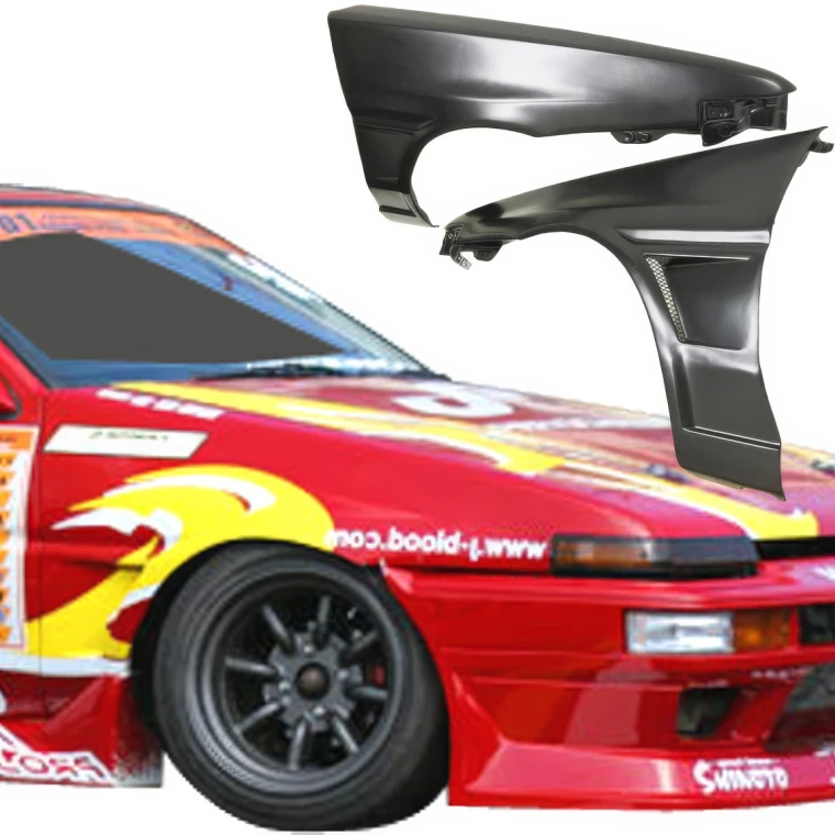 FRP JBLO Wide Body Fenders (front) 20mm > Toyota Corolla (AE86) Trueno 1984-1987 > 2/3dr - image 1