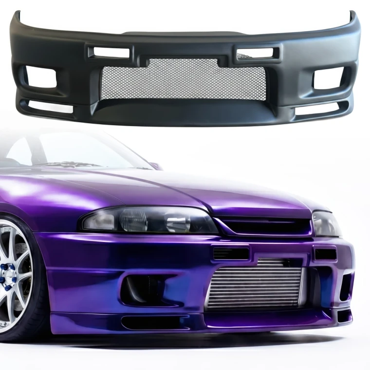 FRP GTR-look Front Bumper > Nissan Skyline (R33) GTS 1993-1995 > 2/4dr - image 1