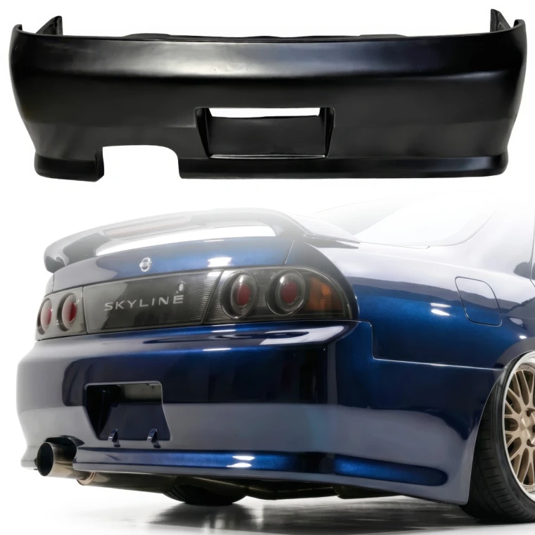 FRP FKON Rear Bumper > Nissan Skyline (R33) GTS 1993-1998 > 4dr Sedan - image 1