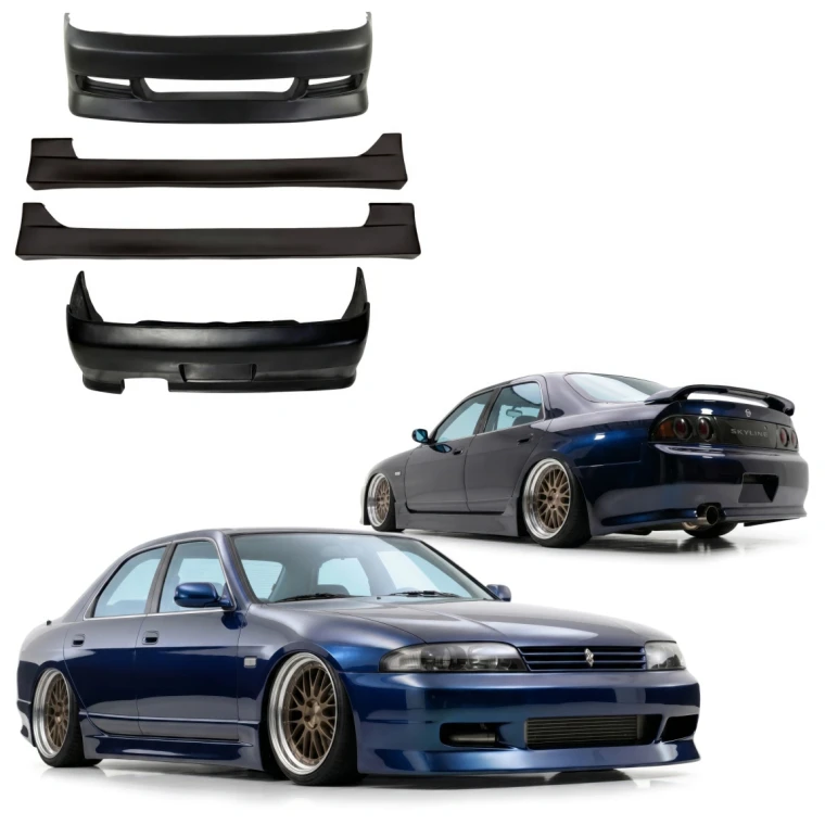 FRP FKON Body Kit 4pc > Nissan Skyline (R33) GTS 1993-1995 > 4dr Sedan - image 1