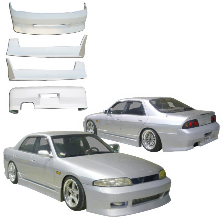 VSaero FRP FKON Body Kit 4pc > Nissan Skyline (R33) GTS 1995-1998 > 4dr Sedan - image 1