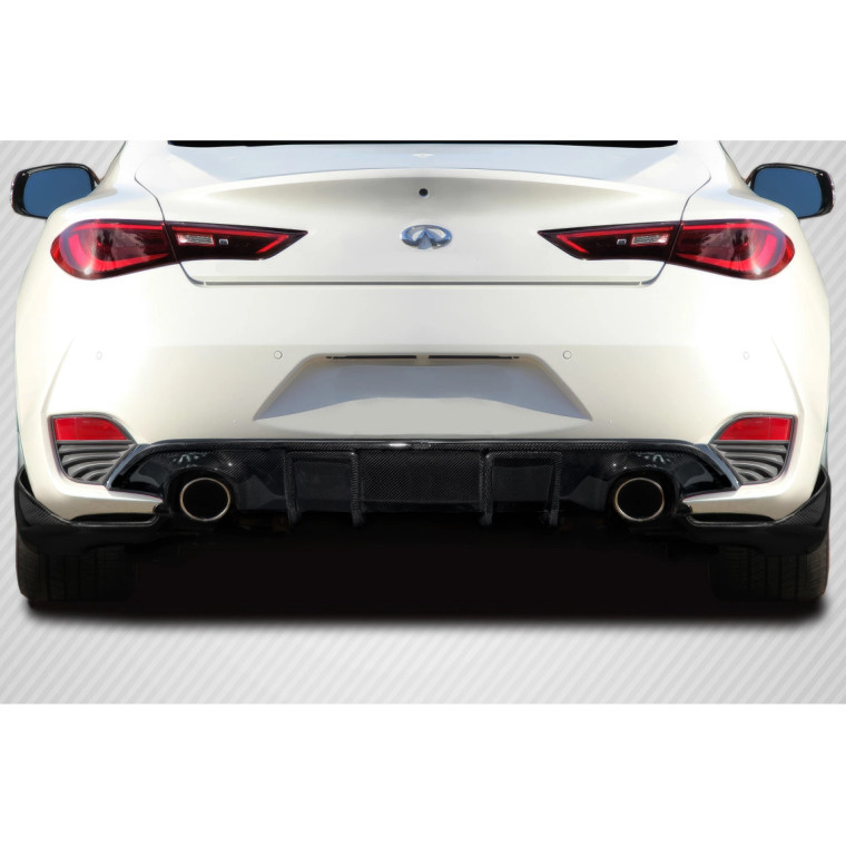 2017-2022 Infiniti Q60 J Spec Rear Diffuser - 3 Piece - image 1