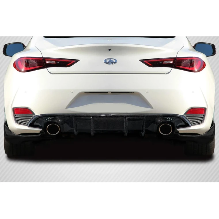 2017-2022 Infiniti Q60 J Spec Carbon Fiber Rear Lip - image 1