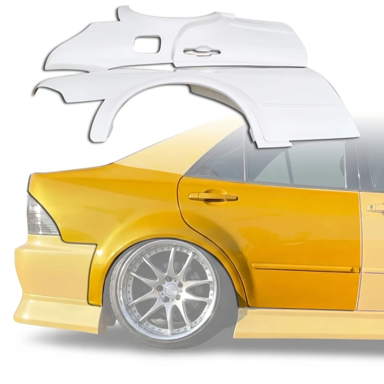 FRP BSPO Wide Body 60mm Fenders (rear) 4pc > Lexus IS300 2000-2005> 4dr - image 1