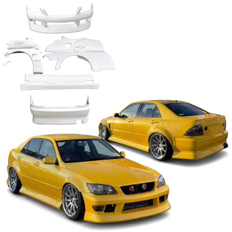 FRP BSPO Wide Body Kit 12pc > Lexus IS300 2000-2005> 4dr - image 1