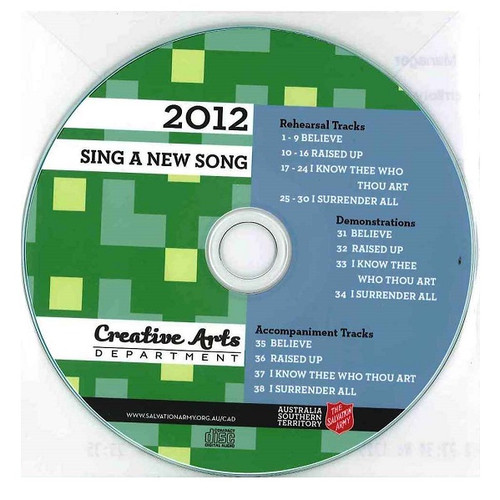 Sing A New Song CD 2012