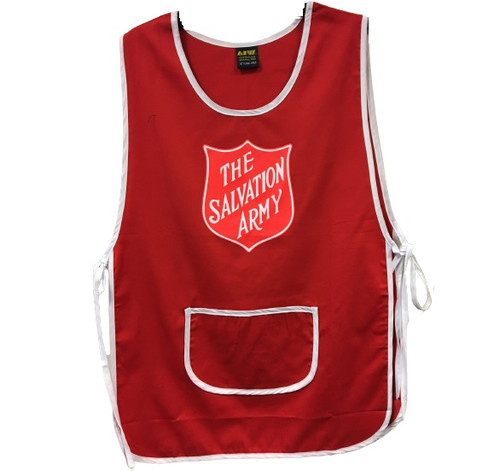 Apron - Red Smock Style With Red Shield Logo