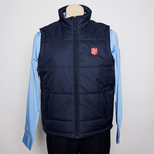 Mens Navy Padded Vest