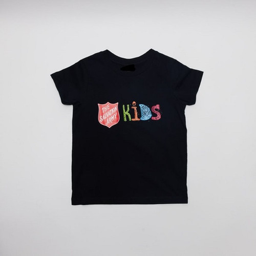 Ladies Black KIDS Logo Tee Shirt