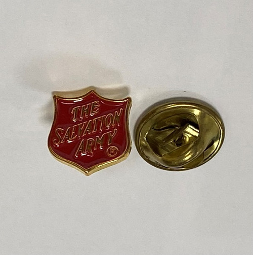 Badge - Red Shield Mini - Goldtone