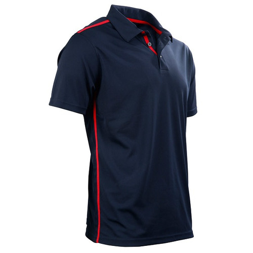 Mens Navy/Red  Polo Rapidcool