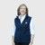 Ladies Navy Fleece Vest