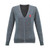 Ladies Silver V-neck Cardigan