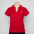 Ladies Red/White Polo Short Sleeve