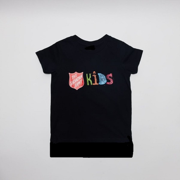 Mens Black KIDS Logo Tee Shirt