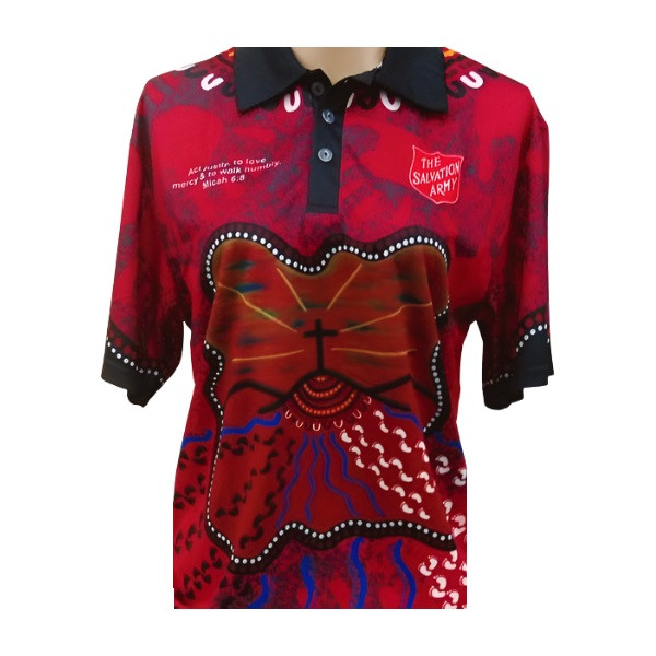 Unisex Red Indigenous Polo