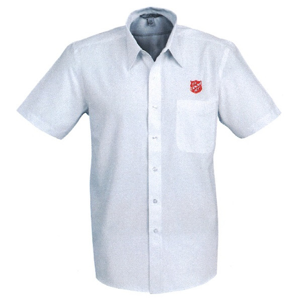 Men's Silver Grey Shirt Short Sleeve