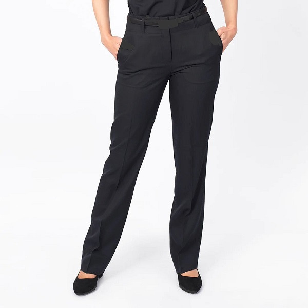 Ladies French Navy Pants Classic Relaxed