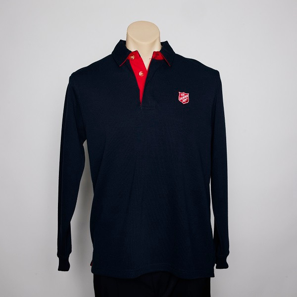 Unisex Navy/Red Rugby Top