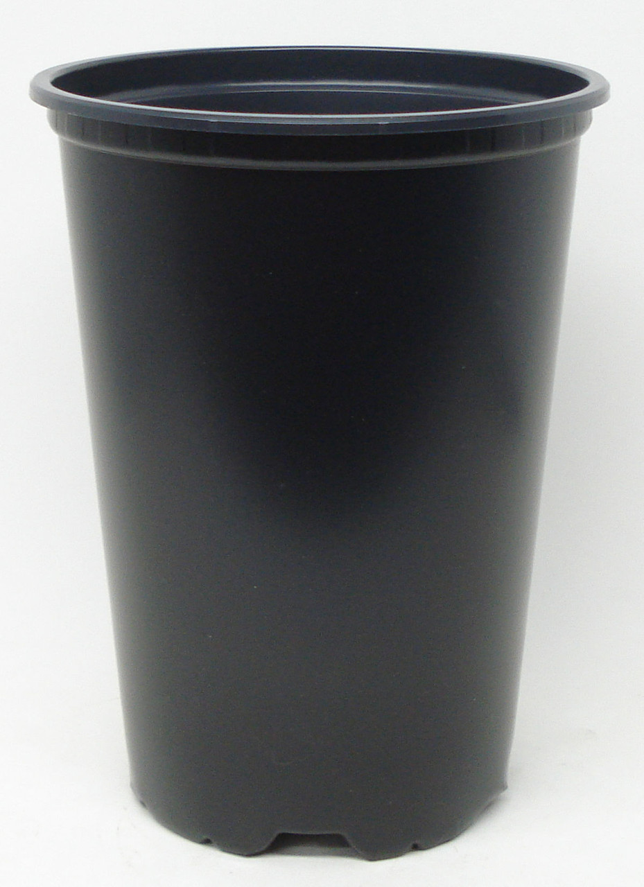 Teku Rose Pot - Black Plastic - Quantity of Ten (10) - Orchid