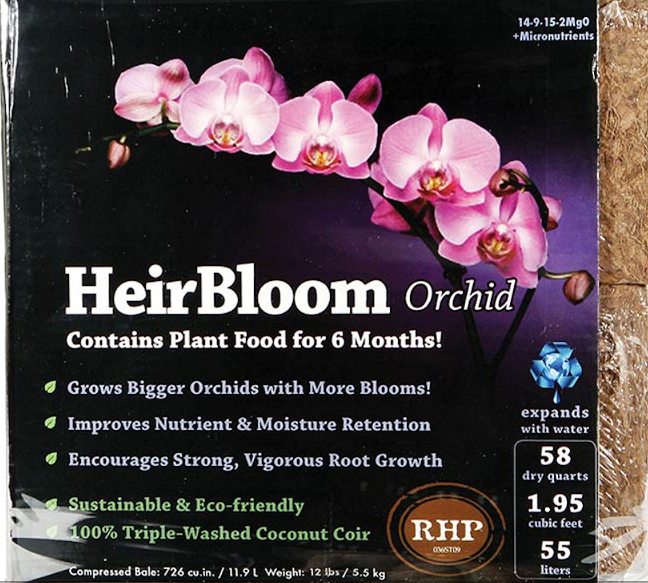 Super Moss HeirBloom Orchid Blend, Fertilized 2 Cu ft