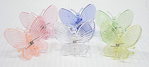 Butterfly Clips for Orchids or plant spikes Pack of 500 Assorted Colors
